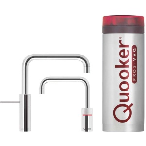 vergelijk de Quooker Nordic square Twintap met PRO3 Chroom op debestekokendwaterkraan.nl
