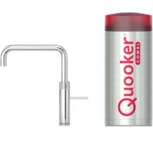 vergelijk de Quooker Fusion square met COMBI+ Chroom op debestekokendwaterkraan.nl