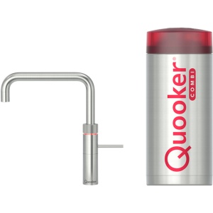 vergelijk de Quooker Fusion square met COMBI RVS op debestekokendwaterkraan.nl