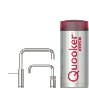 vergelijk de Quooker Nordic square Twintap met COMBI+ RVS op debestekokendwaterkraan.nl